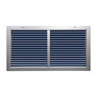 Linear Bar Grille - Aluminum, 2-4 Feet Width, 3-6 Feet Length, Customized Color | Ventilation Function, Ceiling And Wall Mount, 0/15/45 Degree Angles, Tough Powder Coated Finish