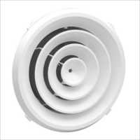 Round Ceiling Diffuser - Aluminium, 450x450 Mm Face Size, Powder Coated White | Ventilation Solution For Offices And Hotels