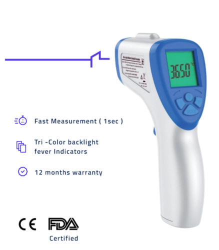 Non Contact Thermometer Length: Customized Inch (In)