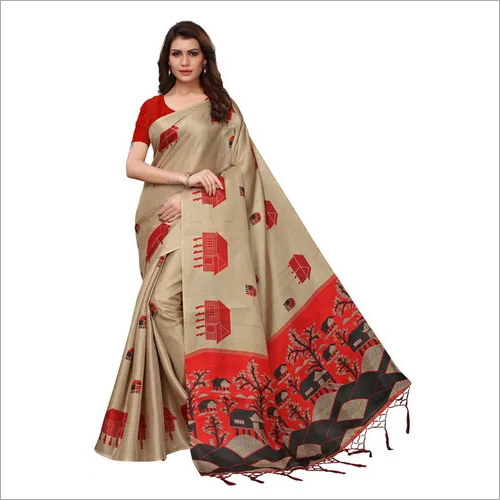 fancy saree with jhalar (tessals)