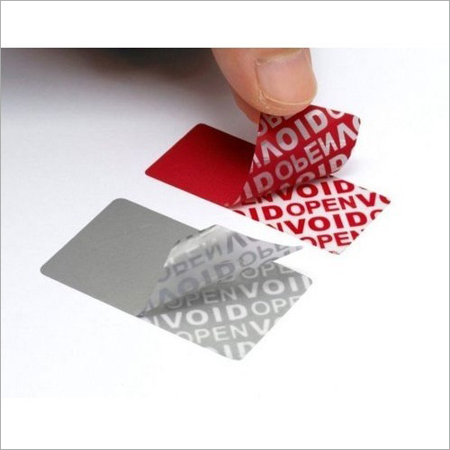Available In Multicolor Tamper Evident Label