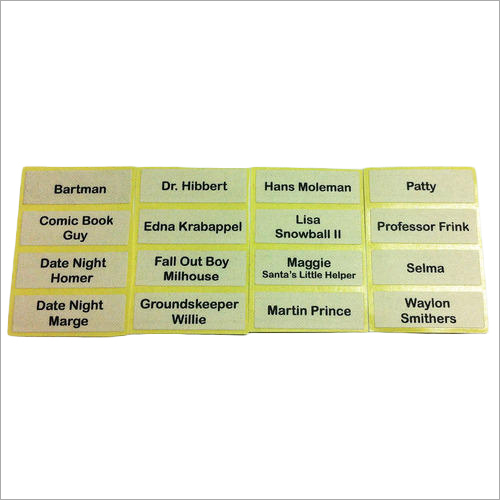 Available In Multicolor Polyester Adhesive Label