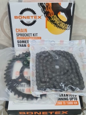 Chainsprocket Kit - Mild Steel | Compatible with Bikes, Durable Design for Enhanced Performance and Longevity