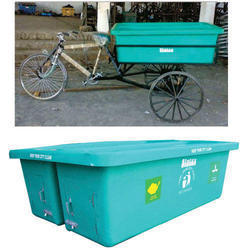 Sintex Plastic Dustbin Container for Pedal Cycle Rickshaw