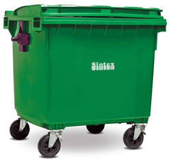 Plastic Green Industrial Waste Bin, Size: 660 Liters Cleaning Type: Clean-In-Place(Cip)