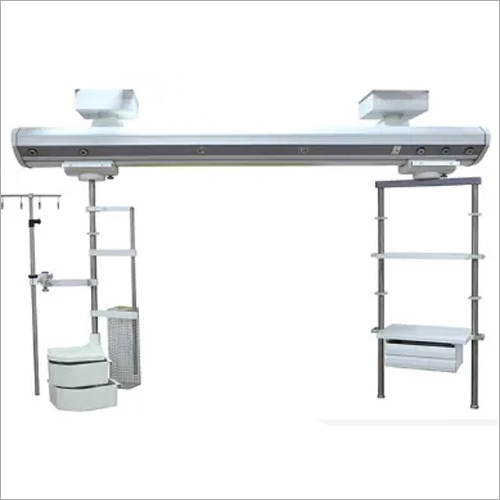 FGT-120CC, Aluminum 2.4-3.2m Beam, Powder Coating, Dry & Wet Separation ICU Suspension Bridge Pendant - 340° Rotation, High Load Capacity, Adjustable Platform, Lateral Movement +500mm