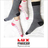Lux Cotton Socks - Cotton Material, Standard Size, Multi-color | High Elasticity, Moisture-trapping, Printed & Striped Patterns