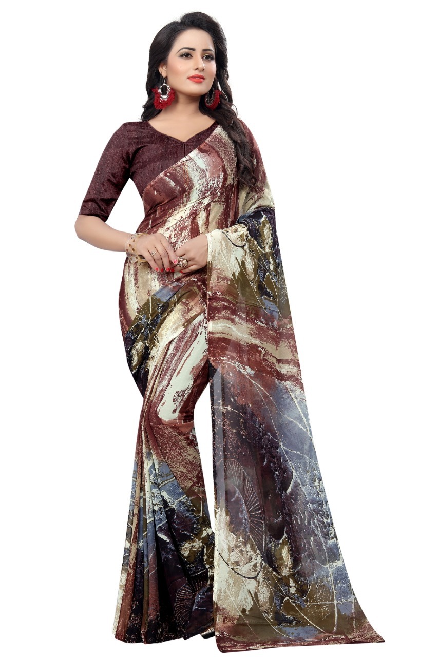 daly wer saree with printed (tessls)