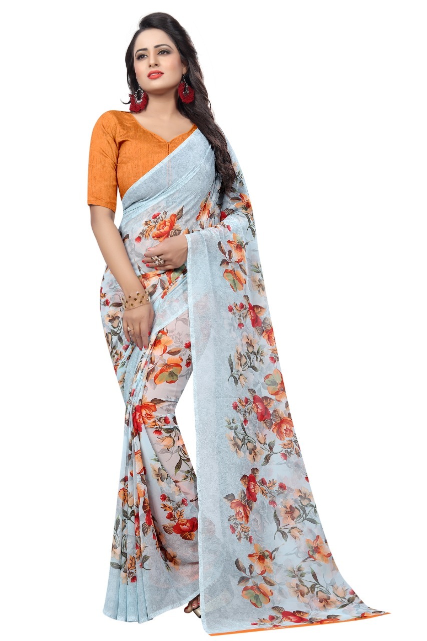 daly wer saree with printed (tessls)