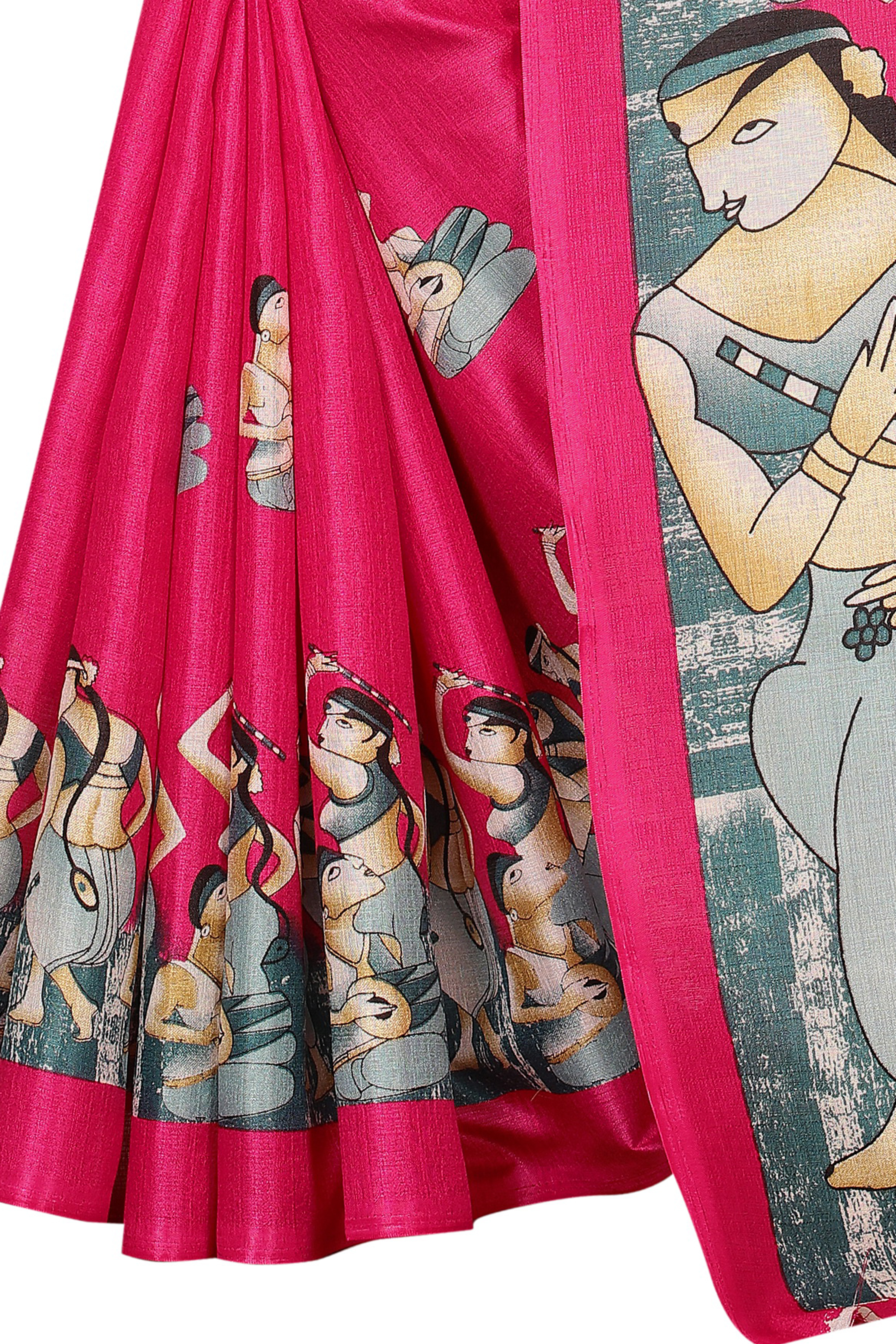 fancy saree with jhalar (tessals)