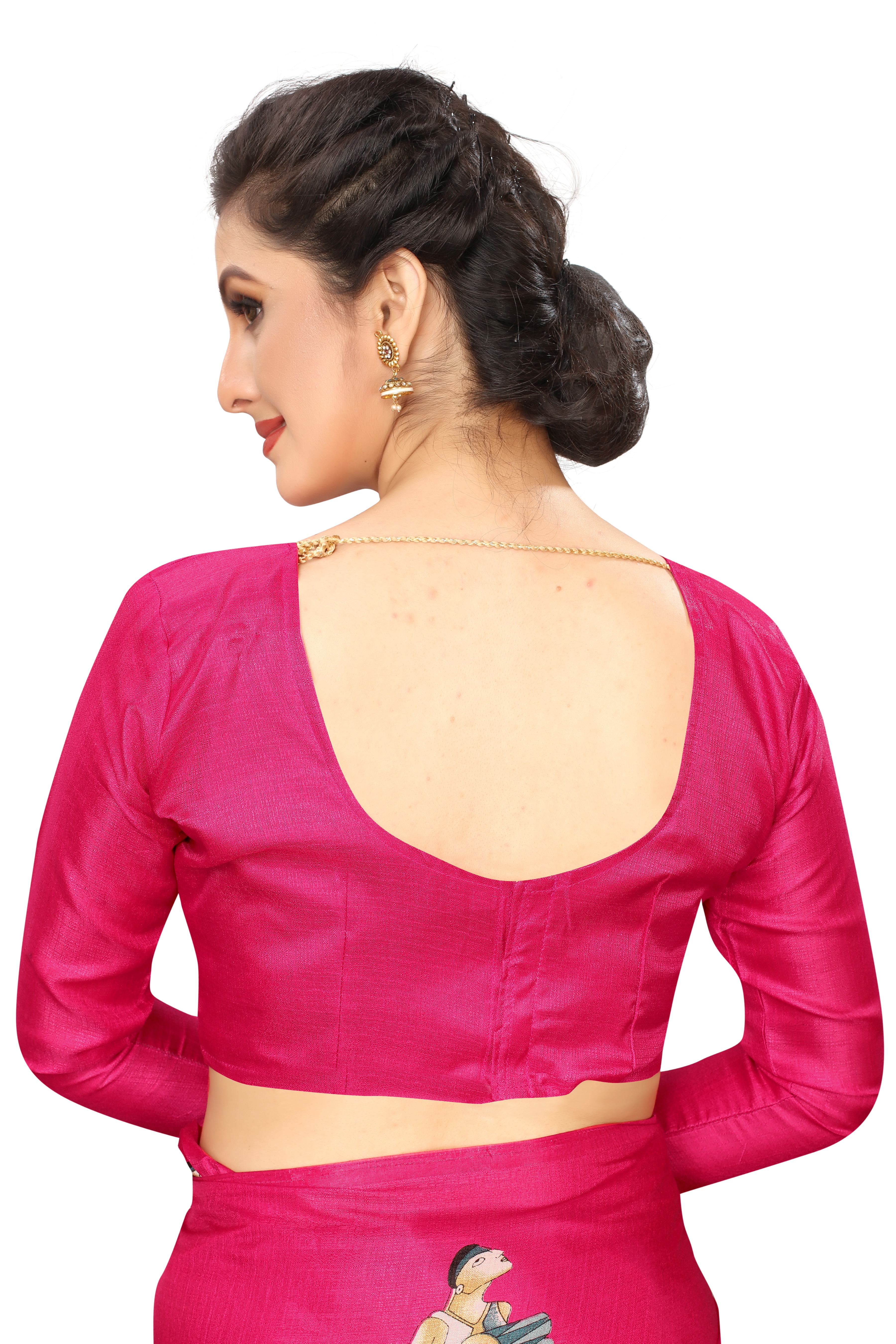 fancy saree with jhalar (tessals)