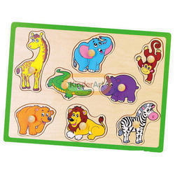 Flat Puzzle Wild Animals