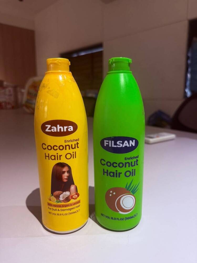 Enauniq Coconut Hair Oil - 175 ml to 1000 ml, Yellow | Nourishing Blend of Cold-Pressed Coconut Oil, Organic Herbs, and Essential Oils for Hair Care
