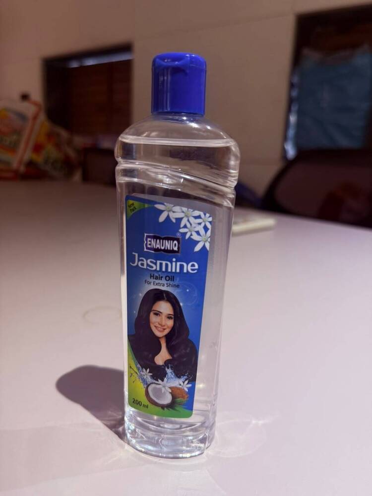 Enauniq Jasmine Hair Oil - 50ml to 1000ml, Light Coconut & Jasmine Extracts for Nourishing Shine, Non-Sticky Formula for Strong Beautiful Hair