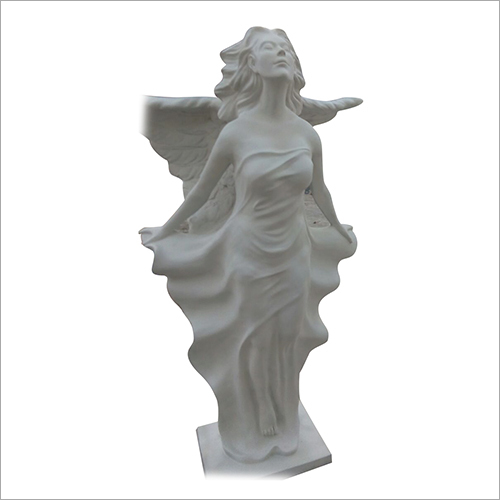 White 3D Angel Sculptures