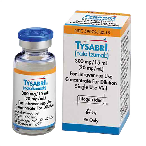 Natalizumab Injection - 300 mg | General Medicine, Shelf Life of 2.5 Years, Store in Dry Place, Packaged in Cardboard Box for Clinical and Hospital Use
