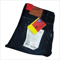 Mens Plain Blue Denim Jeans
