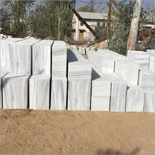 White Makrana Chak Dungri Marble Block