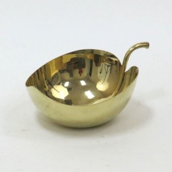 Brass Leaf Apple Bowl