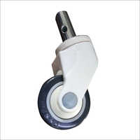 Medical Trolley Caster Wheel - Color: White & Black