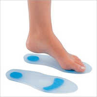 Silicone Insole - 3mm Thickness, Full Length | Non-toxic Blue Gel Pads For Pain Relief And Comfort