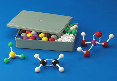 Atomic Model Set - Molded Plastic Balls in Varied Sizes & Colors | Compliant with International Standards, Durable Connectors