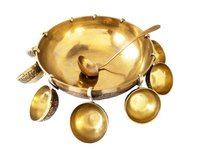 Brass Punch Bowl Set