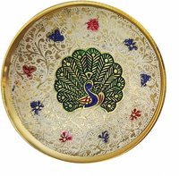 Brass Decorative Bowl Enamel