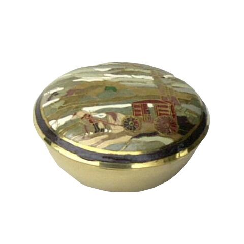 Brass Round Lidded Box
