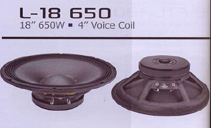 L18 650 Voice Coil Speaker Size: 2-18 Inch