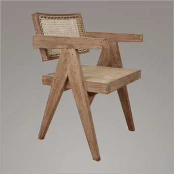 Pierre Jeanneret Dining Room Chair in Weather Beaten Finish