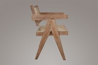 Pierre Jeanneret Dining Room Chair in Weather Beaten Finish