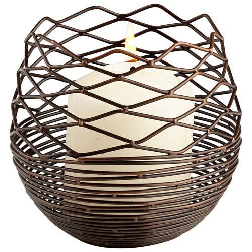 Copper Small Coiled Votive