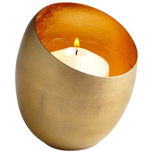 Antique Brass & Gold Small Votive Candle holder