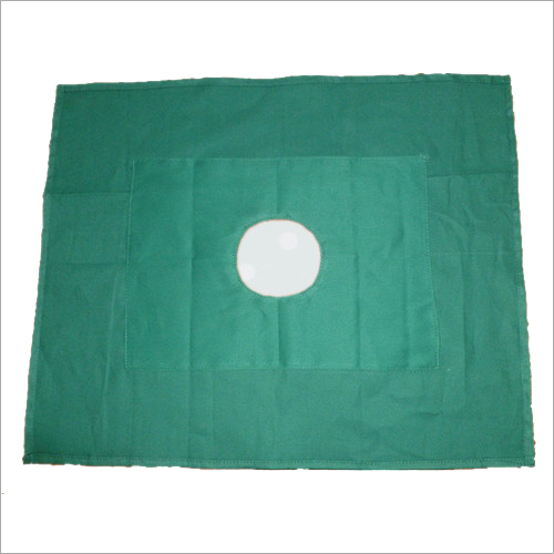 Green Cotton Abdominal Hole Sheet