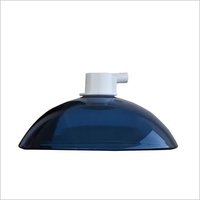 Glass Spittoon - Round Shape, Blue Color Coated Finish | Glass Material, Ceiling Mounting Type, Quick Delivery 4-5 Days