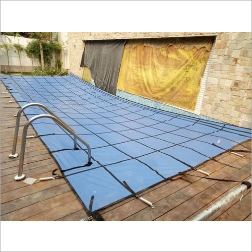 Blue And Black Swimming Pool Cover