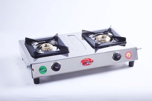 2 Burner Stainless Steel LPG Gas Stove