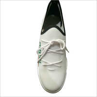 White Mens Canvas Casual Shoes