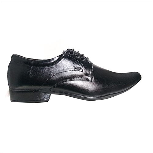 Mens Black Formal Shoes Heel Size: Medium