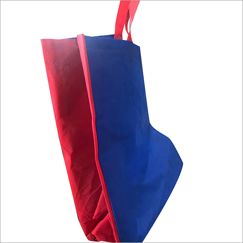 Non Woven Shopping Bag - Soft Non Woven Fabric, Customized Size, Red & Blue Colors - Durable, Heavy Load Capacity, Ideal for Malls & Grocery Shops