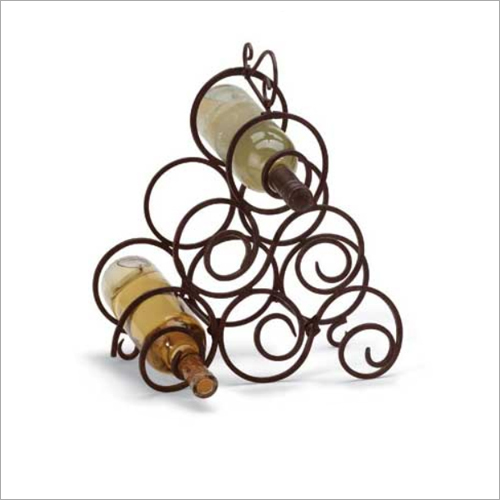 Black Designer Wire Wine Racks