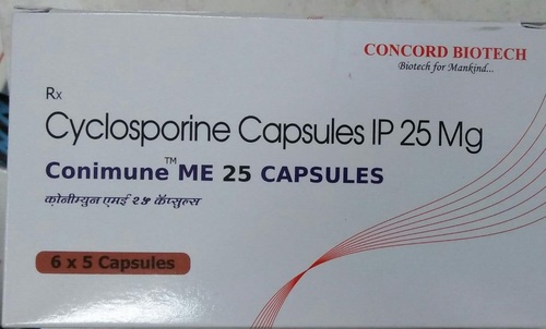 Cyclosporine Capsules IP 25 mg