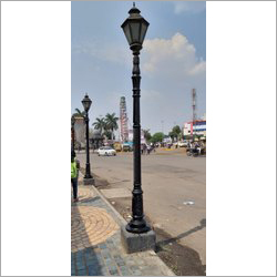 Black Garden Lamp Pole