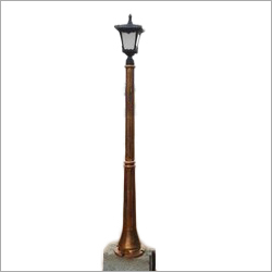 Street CI Designer Lamp Pole - Cast Iron, Brown Color | Outdoor Usage, 220 to 240 Volt Power Supply