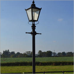 Black Entrance Light Pole