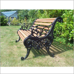 Brown Park Cast Iron Three Seater Bench