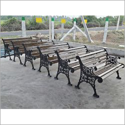 Black Park Cast Iron Painted Bench