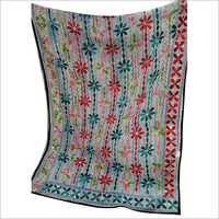 Phulkari Dupatta - Cotton, 2.25m X 1.125m, White | Hand Wash, Embroidered Phulkari For Weddings And Festive Occasions
