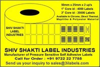 50mm x 25mm Plain Paper Barcode Labels